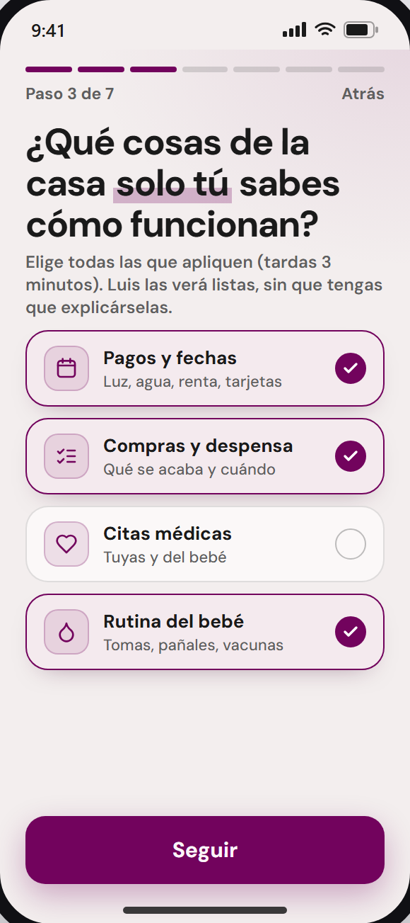 Primera pregunta al empezar